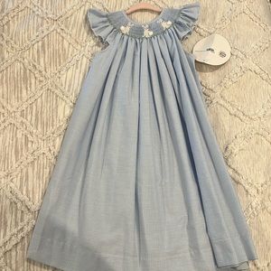 Smocked Spring Bunny Easter Dress